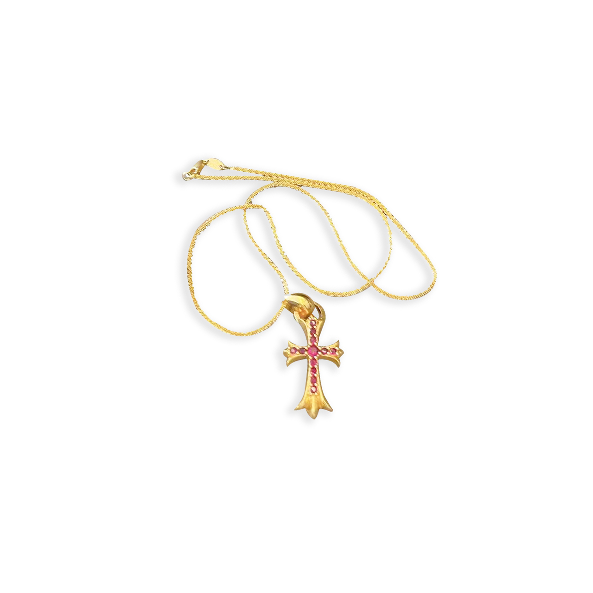 CHROME HEARTS CROSS PENDANT NECKLACE 326724